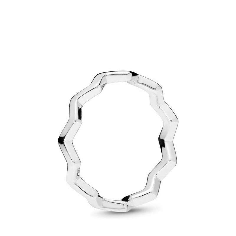 Pandora Timeless Zigzag Stackable Ring Clearance NZ, Sterling Silver (305129-RSL)